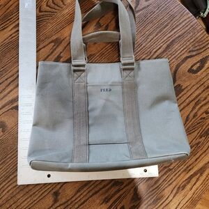 Gray Canvas Tote Bag